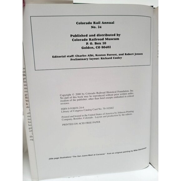 A Ticket To Ride The Narrow Gauge By Herbert Danneman Colorado Rail Annual No 24 - Picture 8 of 9